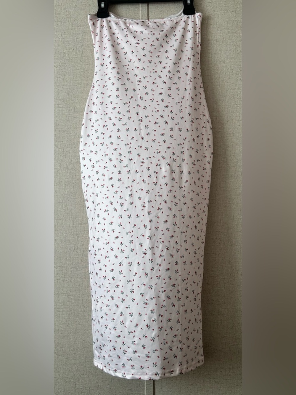 SHEIN Pink Strapless Floral Column Maxi Dress - Picture 3 of 4
